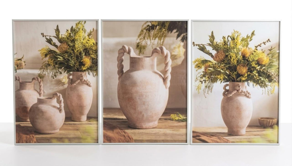 Botanical Vase Wall Art Trio