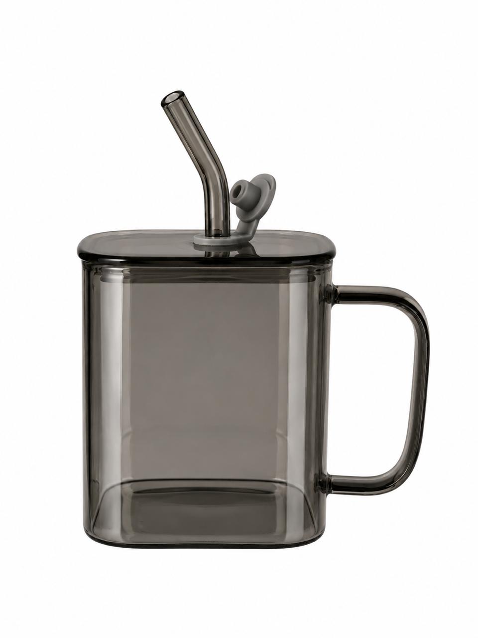 Lidded Tumbler with Reusable Straw