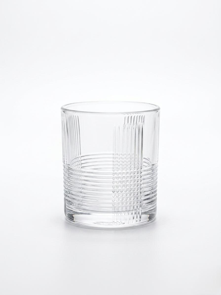 Modern Mixed Texture Tumbler Glass – Set of 6