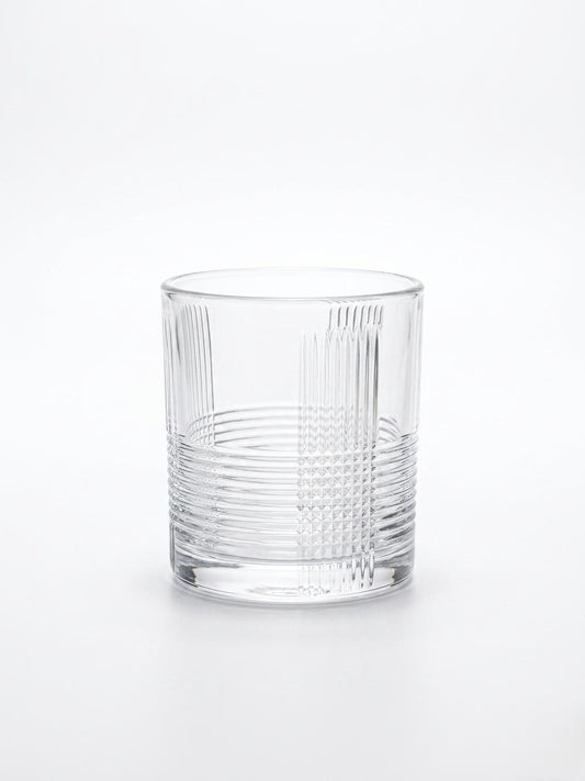 Modern Mixed Texture Tumbler Glass – Set of 6