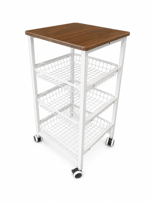 3-Tier Rolling Storage Cart