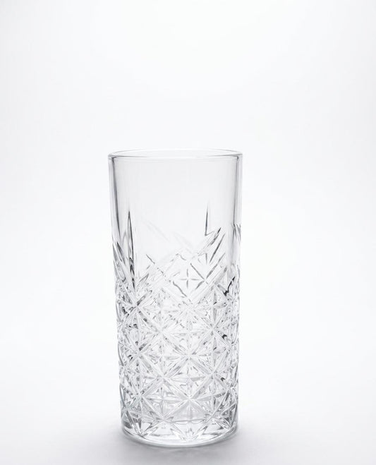 Tall Crystal Pattern Glass – Set of 6