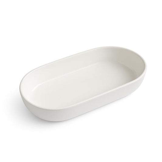 White Porcelain Oval Baking Dish
