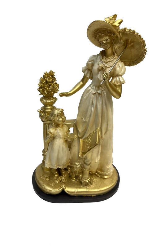 Victorian Mother & Daughter Figurine