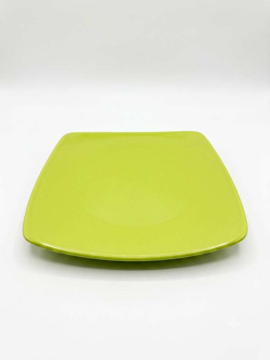 Green Square Dessert Plate set of 6