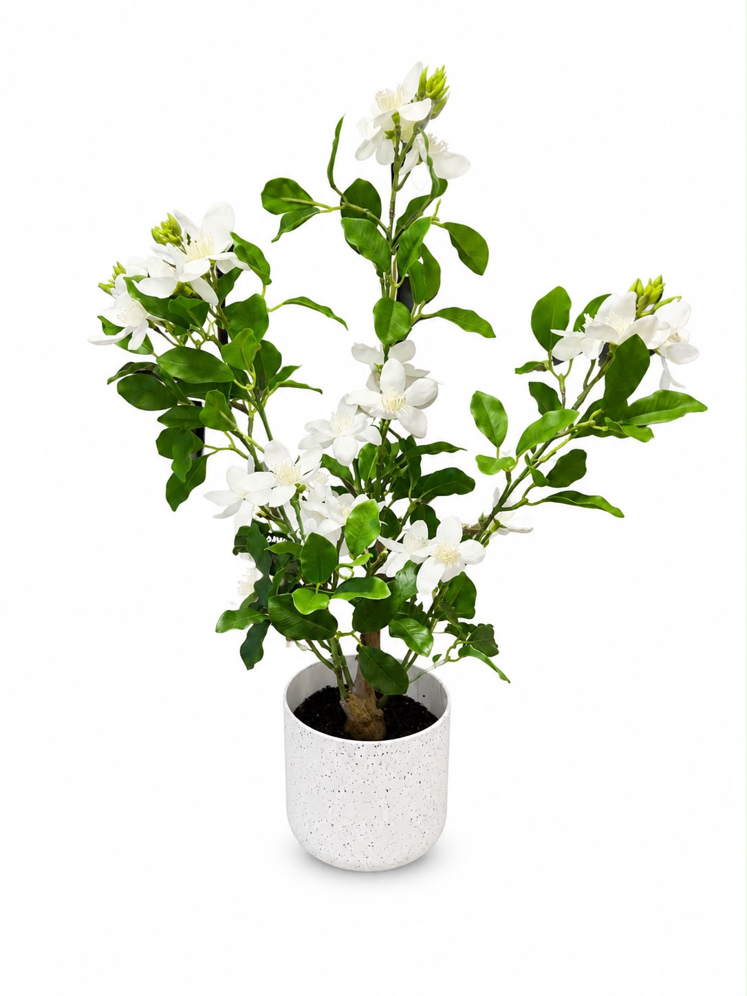 Artificial White Magnolia Tree in Decorative Pot (54cm)