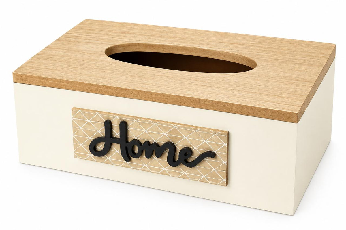 Home Wooden Tissue Box