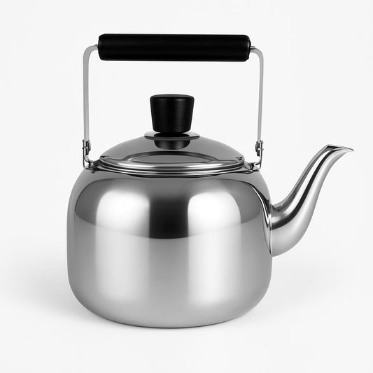 Stainless Steel Teapot with Wooden Handle