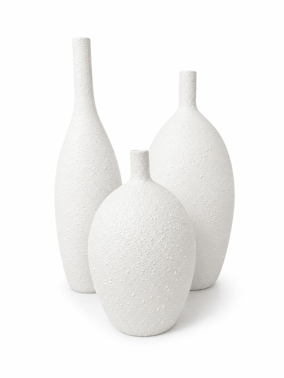 Textured Decorative Vase Set of 3