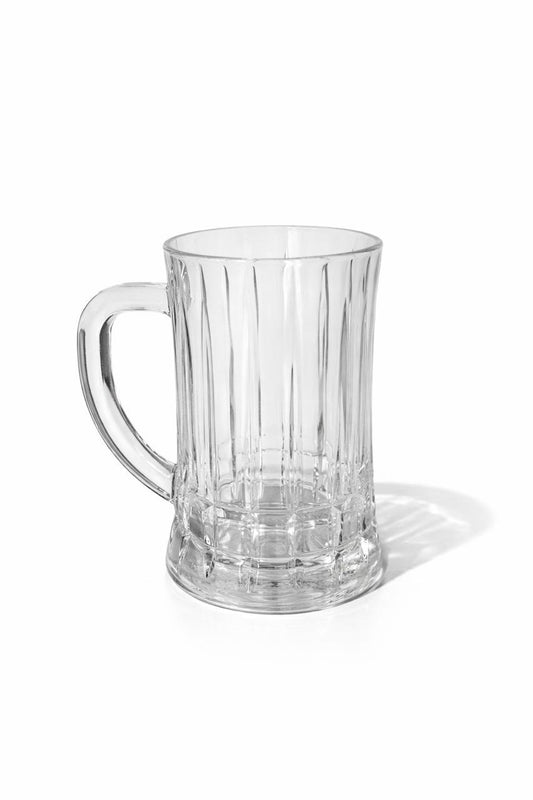 Classic Ribbed Glass Mug