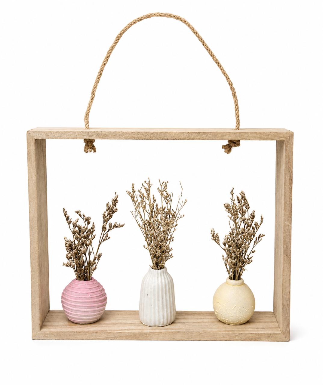 Wooden Hanging Decorative Shelf