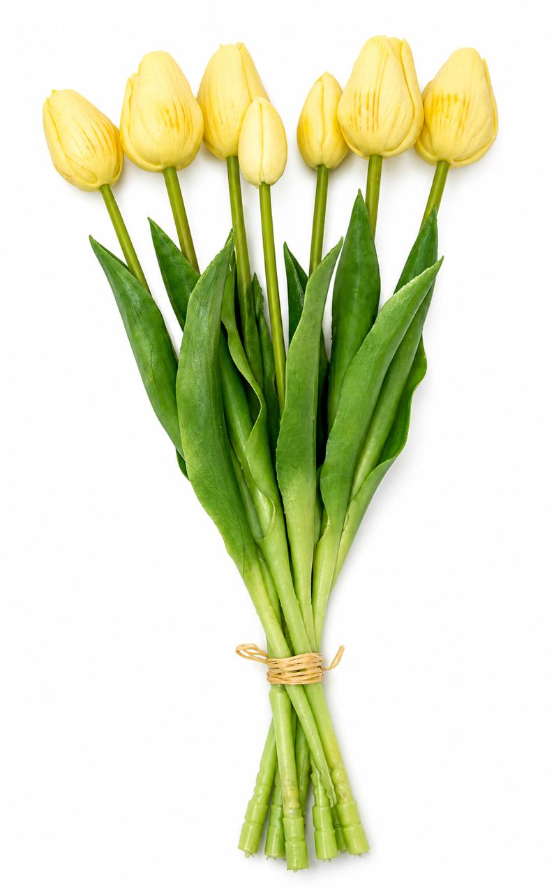 Artificial Pink Tulip Bouquet Set of 7