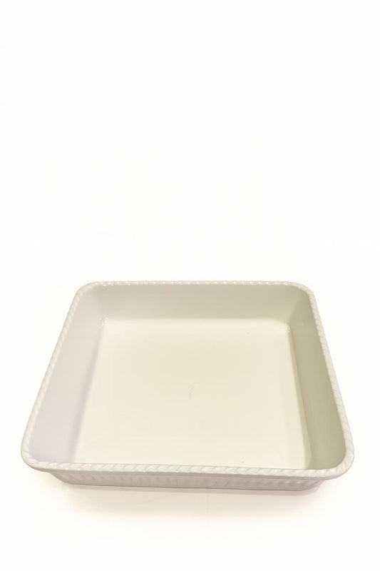White Porcelain Square Baking Dish