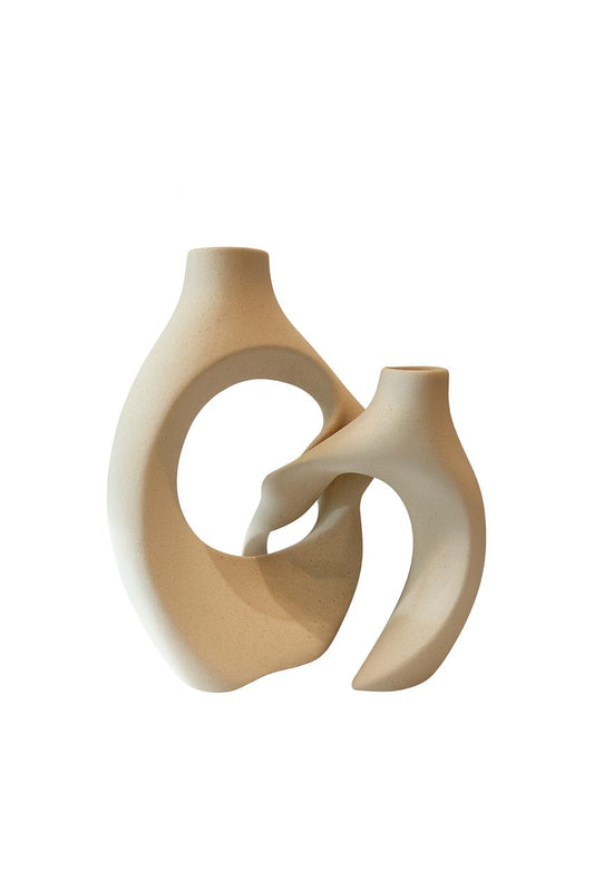Abstract Porcelain Vase – Modern Sculptural Design