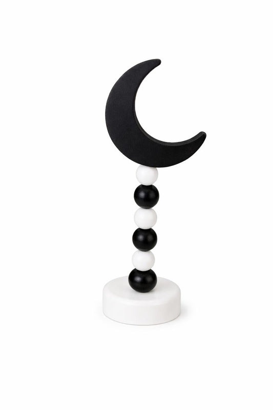 Modern Black Crescent Moon Ramadan Table Décor