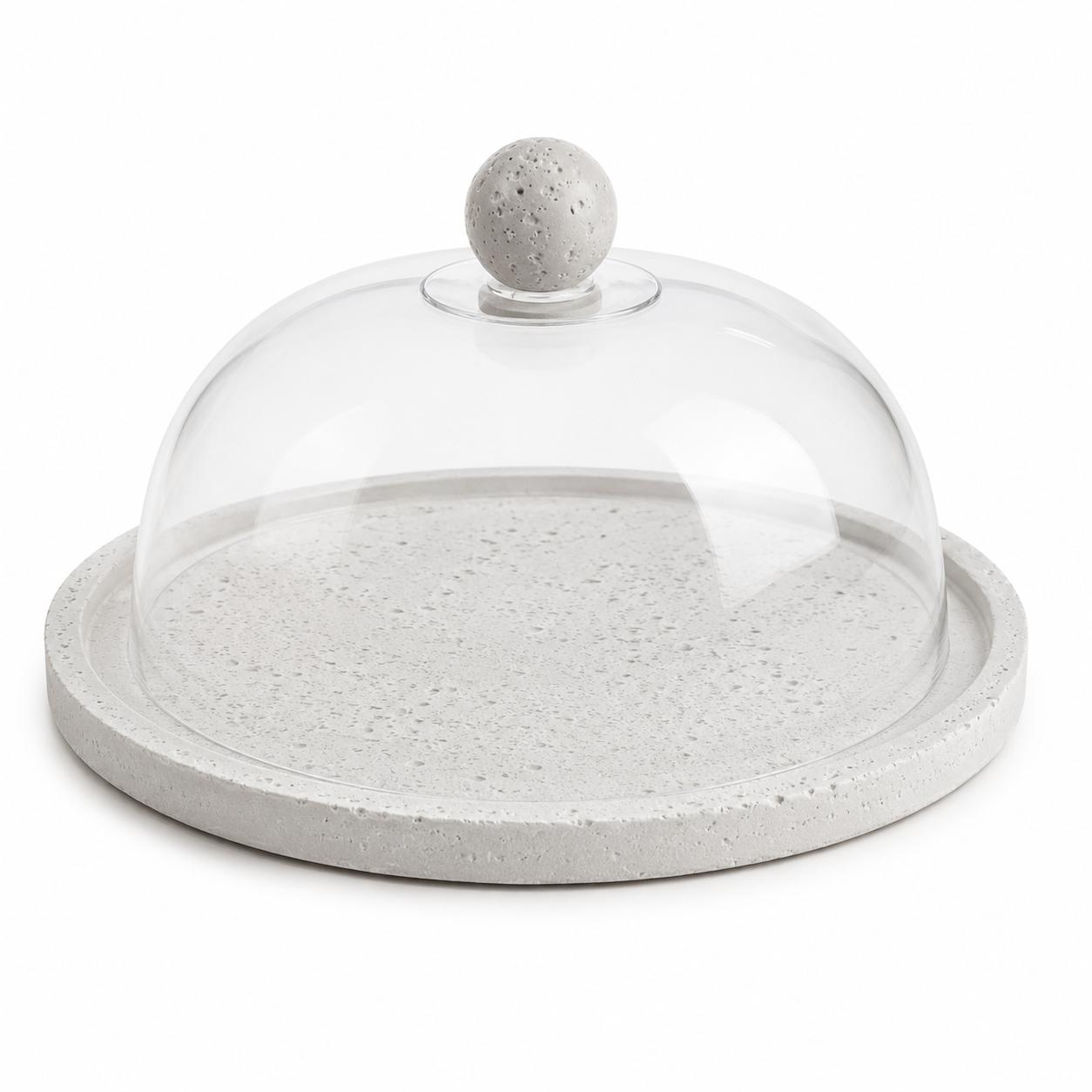 Glass Dome Serving Tray