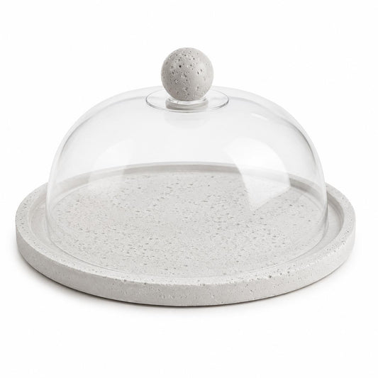 Glass Dome Serving Tray