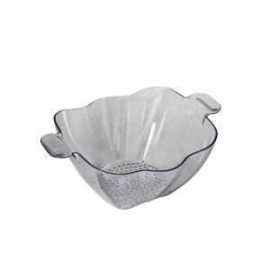 Transparent Petal-Shaped Colander Bowl