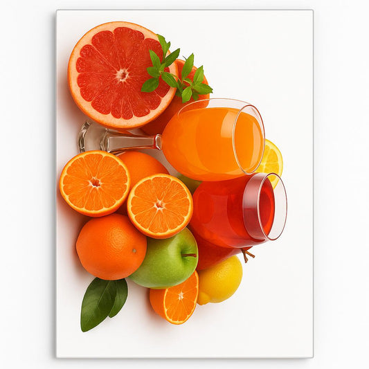 Vibrant Citrus Glass Cutting Board – Fresh & Colorful Design