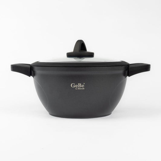 Round Non-Stick Deep Fryer with Glass Lid – GeBe Collection