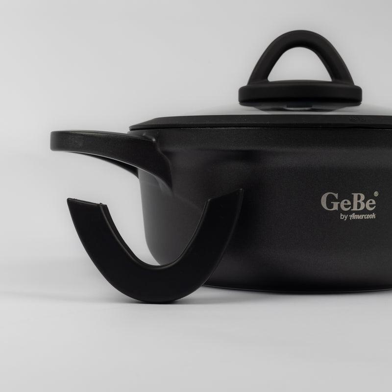 Deep Non-Stick Stockpot with Glass Lid Casserole – GeBe Collection