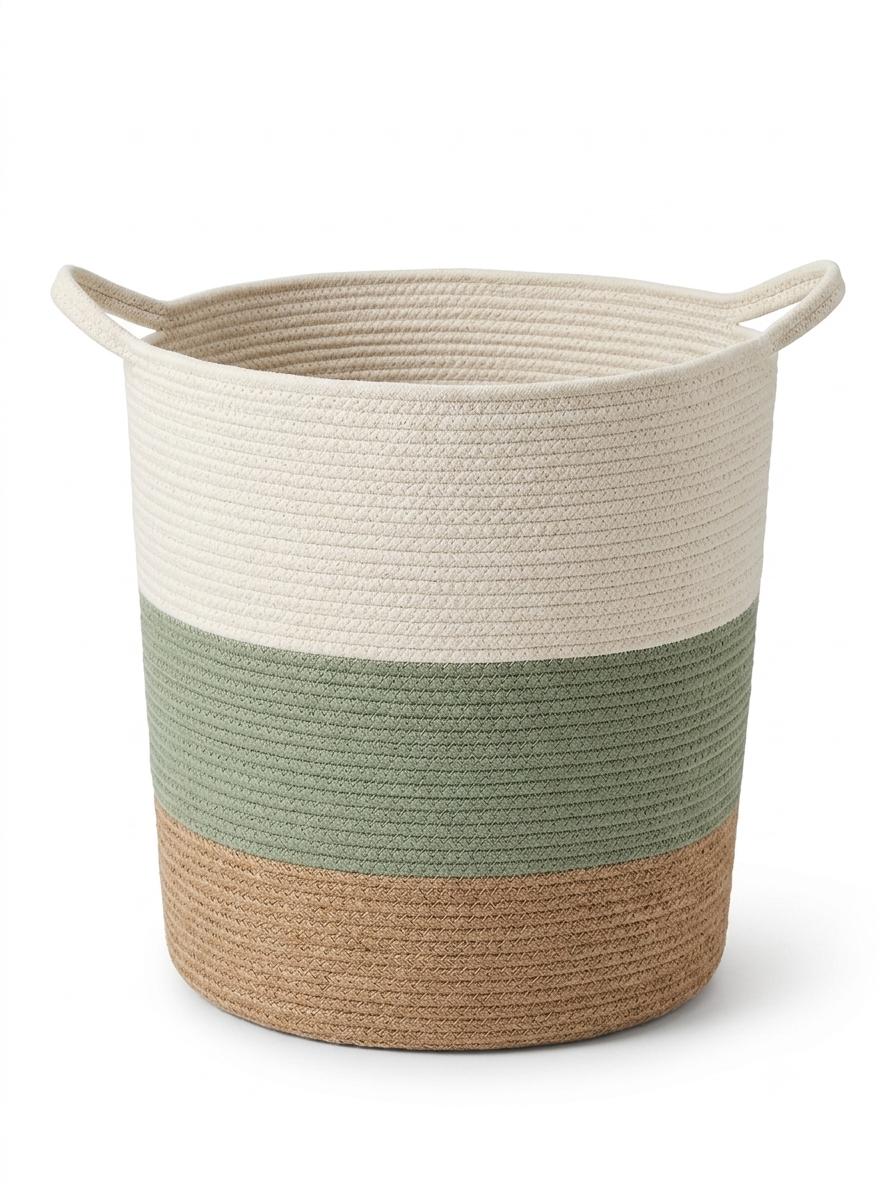 Contemporary Rope Laundry Basket