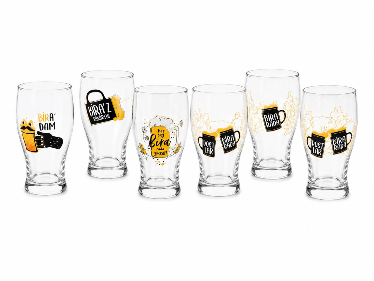 Craft Beer Glass Set of 6