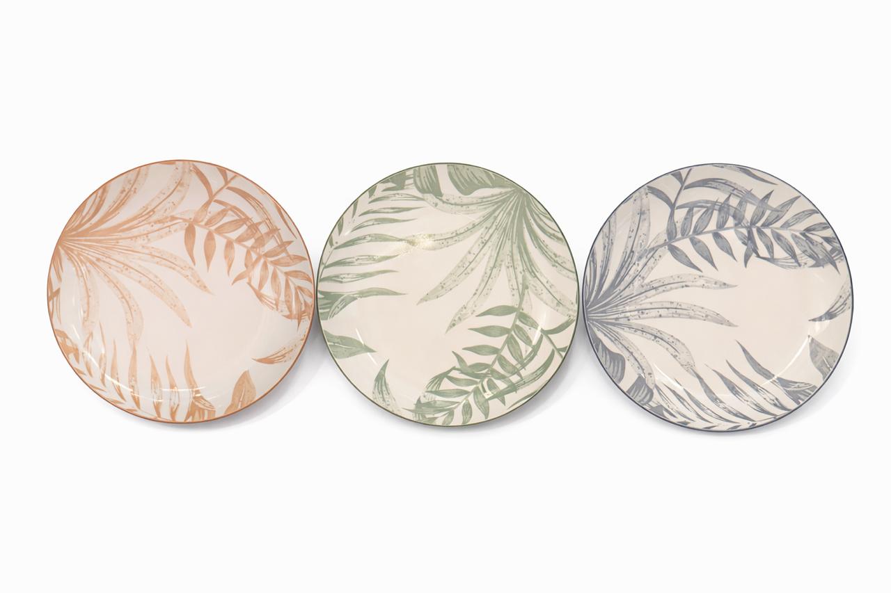 Botanical Pattern Dessert Plates – Set of 6
