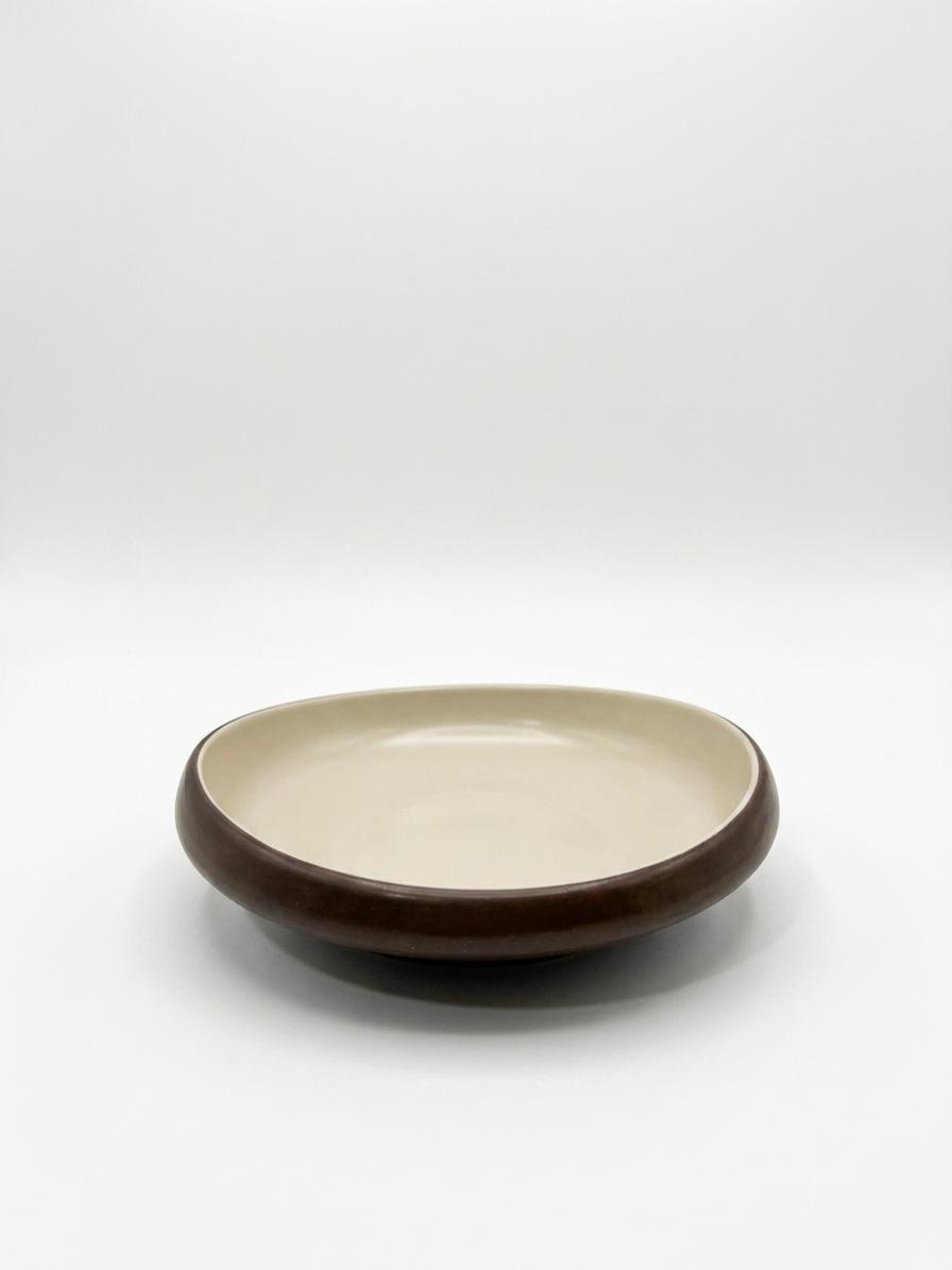 Minimal Two-Tone Serving Bowl