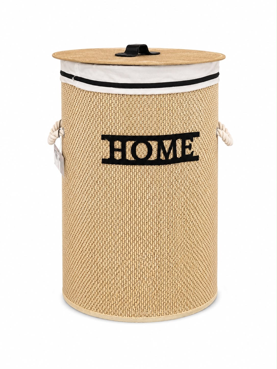 Woven Laundry Hamper with Lid