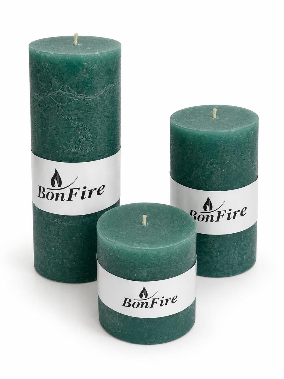 Decorative Pillar Candle Set