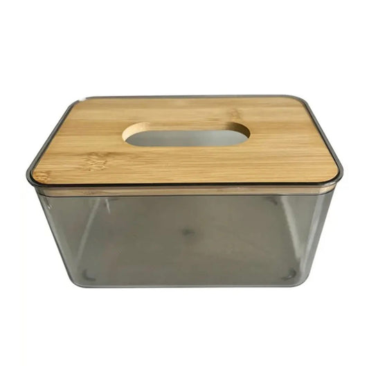 Bamboo Top Tissue Box – Minimalist Natural Charm