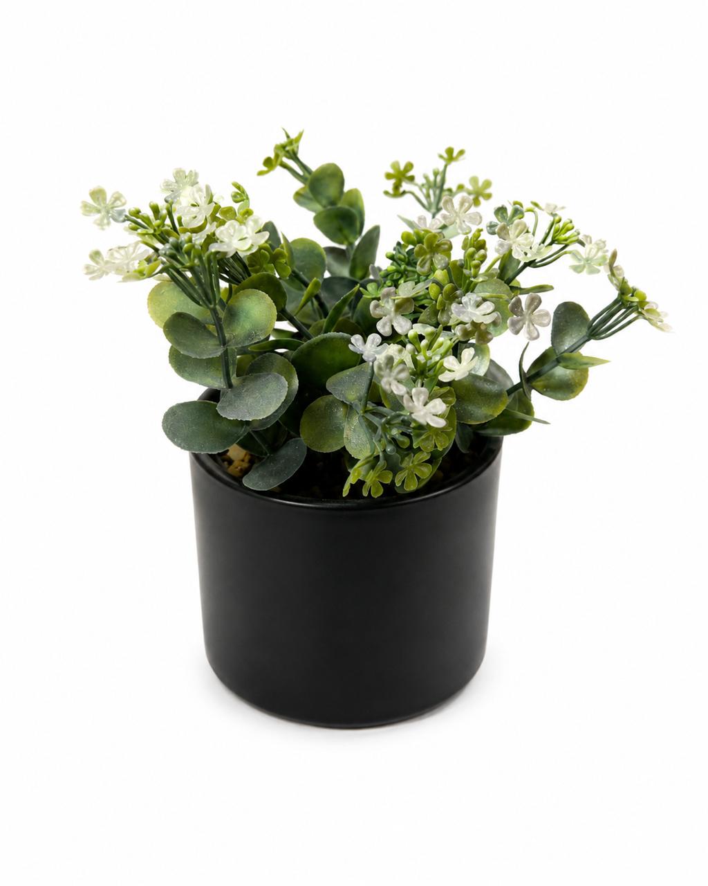 Artificial Green Plant in Decorative Pot