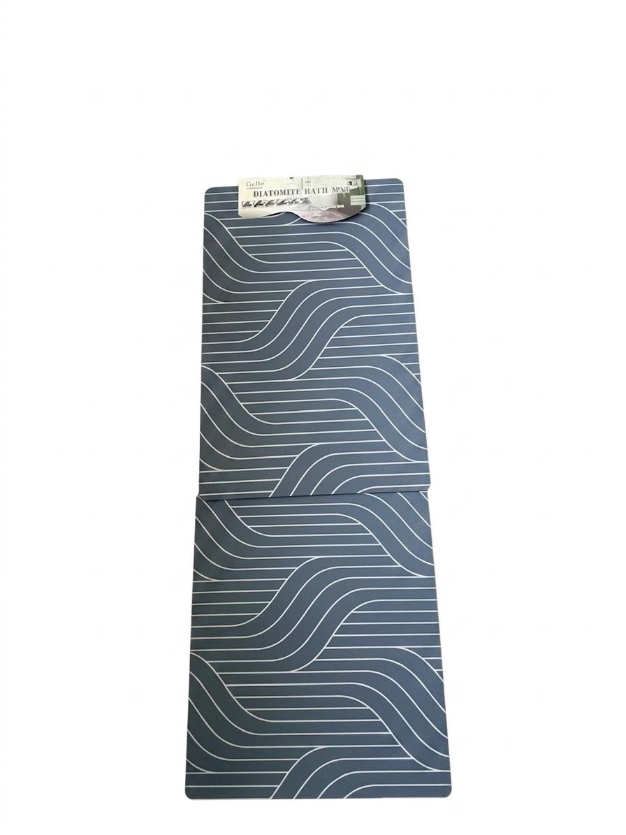 Diatomite Drying Mat with Modern Wave Pattern