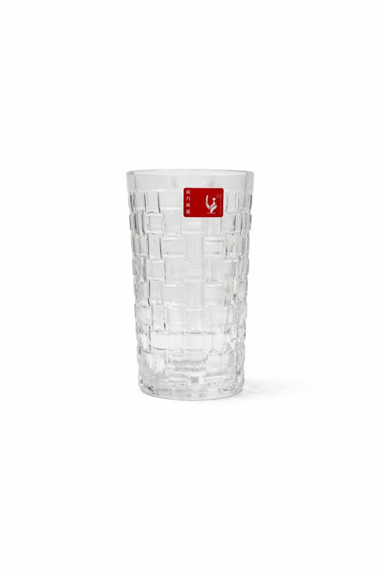 Ribbed Clear Glass Tumbler Set of 6