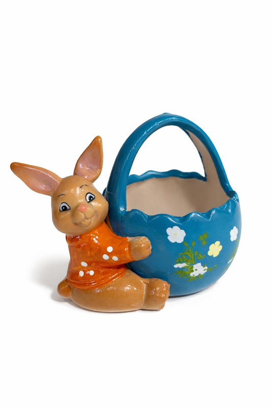 Bunny Hugging Pot Decoration - 7 cm