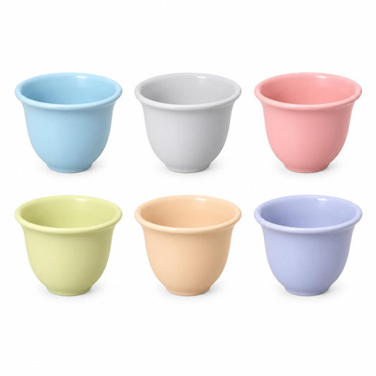 Pastel Espresso Cup Set – 12 Pieces