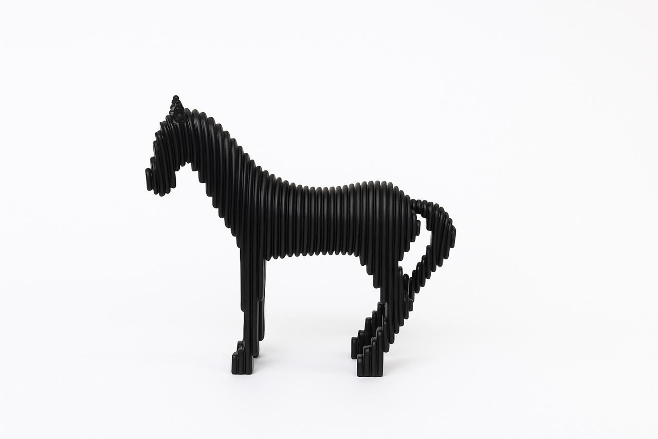 Modern Geometric Horse Figurine