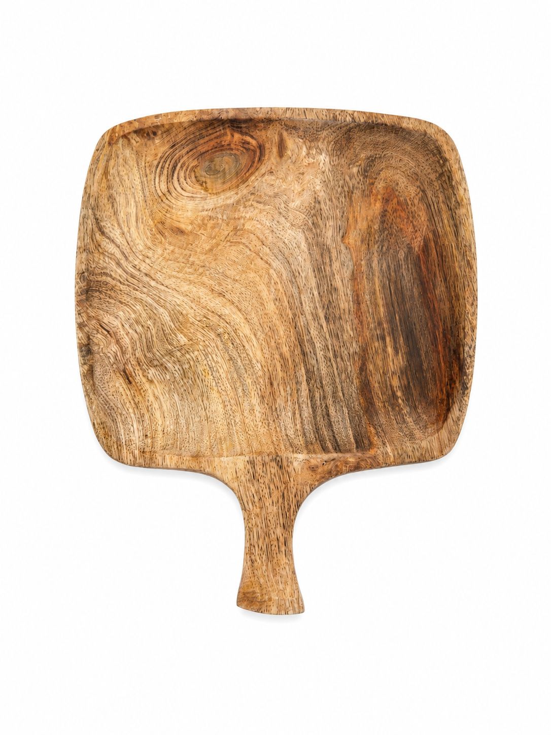 Square Wooden Serving Board with Handle