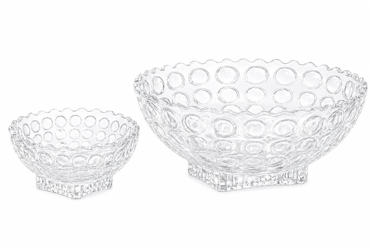 Bubble Glass Bowl Set of 7