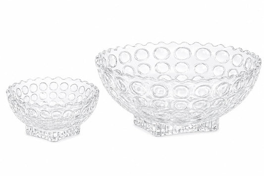 Bubble Glass Bowl Set of 7