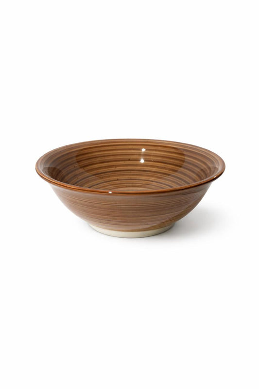 Stoneware Serving Bowl – Warm Brown