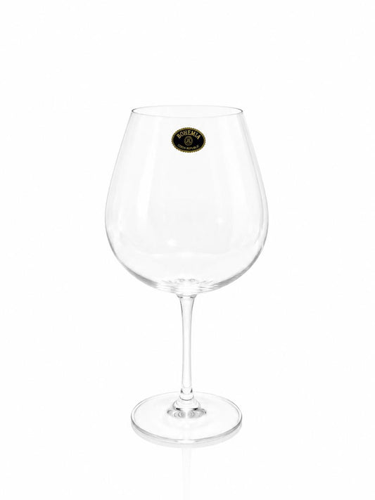 Bohemia Crystal Red Wine Glass Set of 6