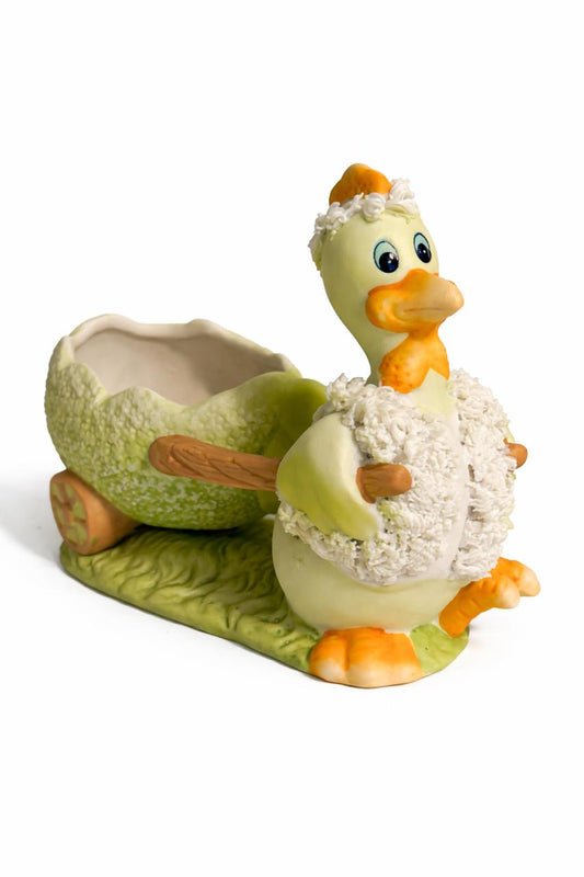 Duck Decoration with Wheelbarrow