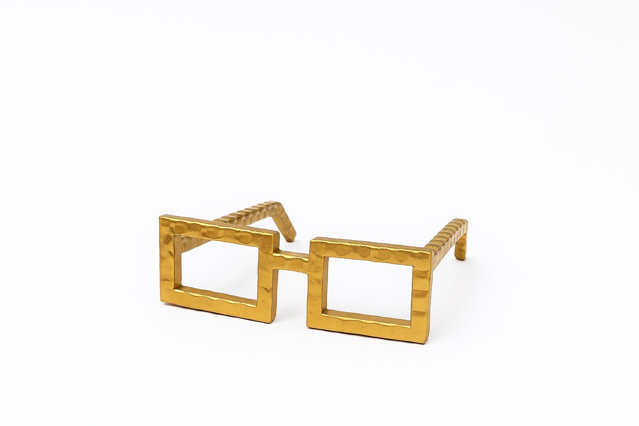 Decorative Metal Eyeglasses Sculpture