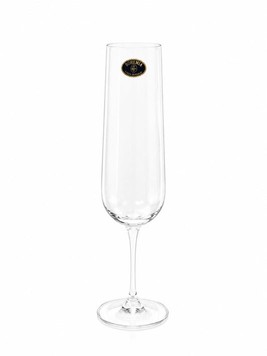 Bohemia Crystal Champagne Glass Set of 6