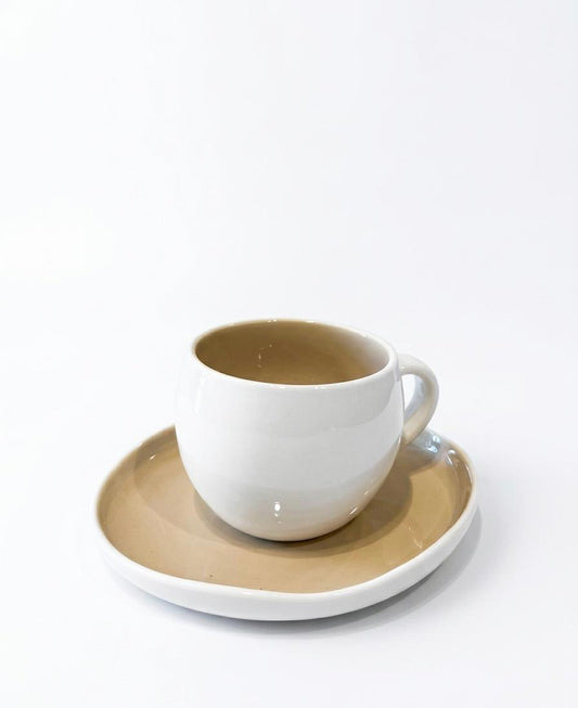 Modern Coffee Cup & Saucer Set – Set of 6