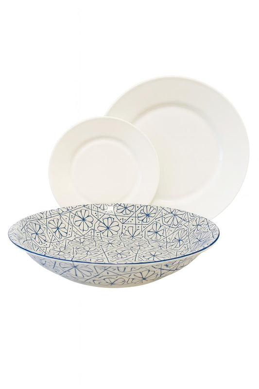 Mediterranean-Inspired Dinnerware Set – 6 Pieces