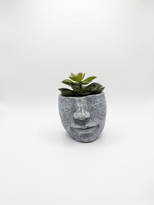 Face-Shaped Mini Plant Holder