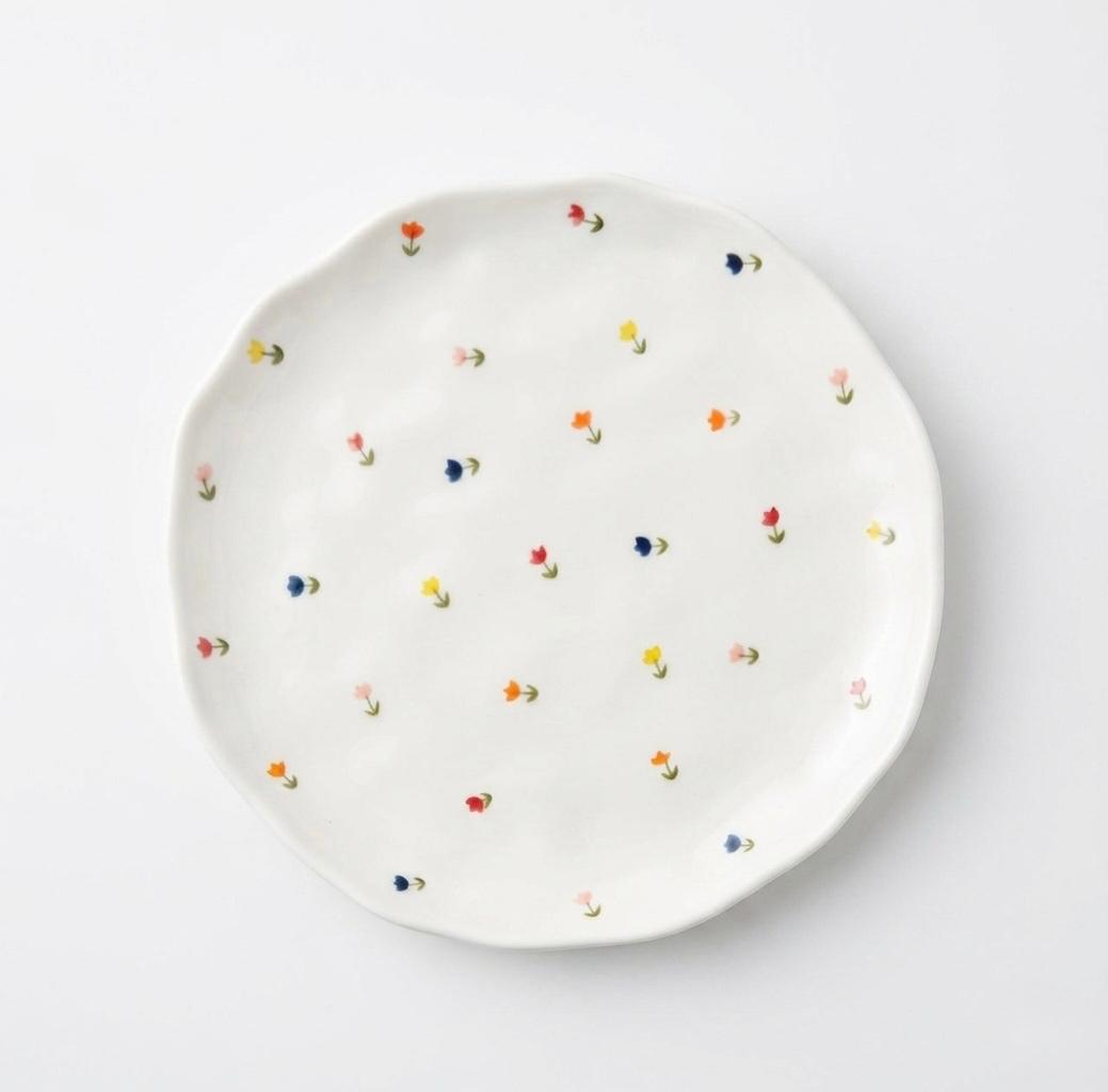 Floral Pattern Dessert Plate (6pcs)